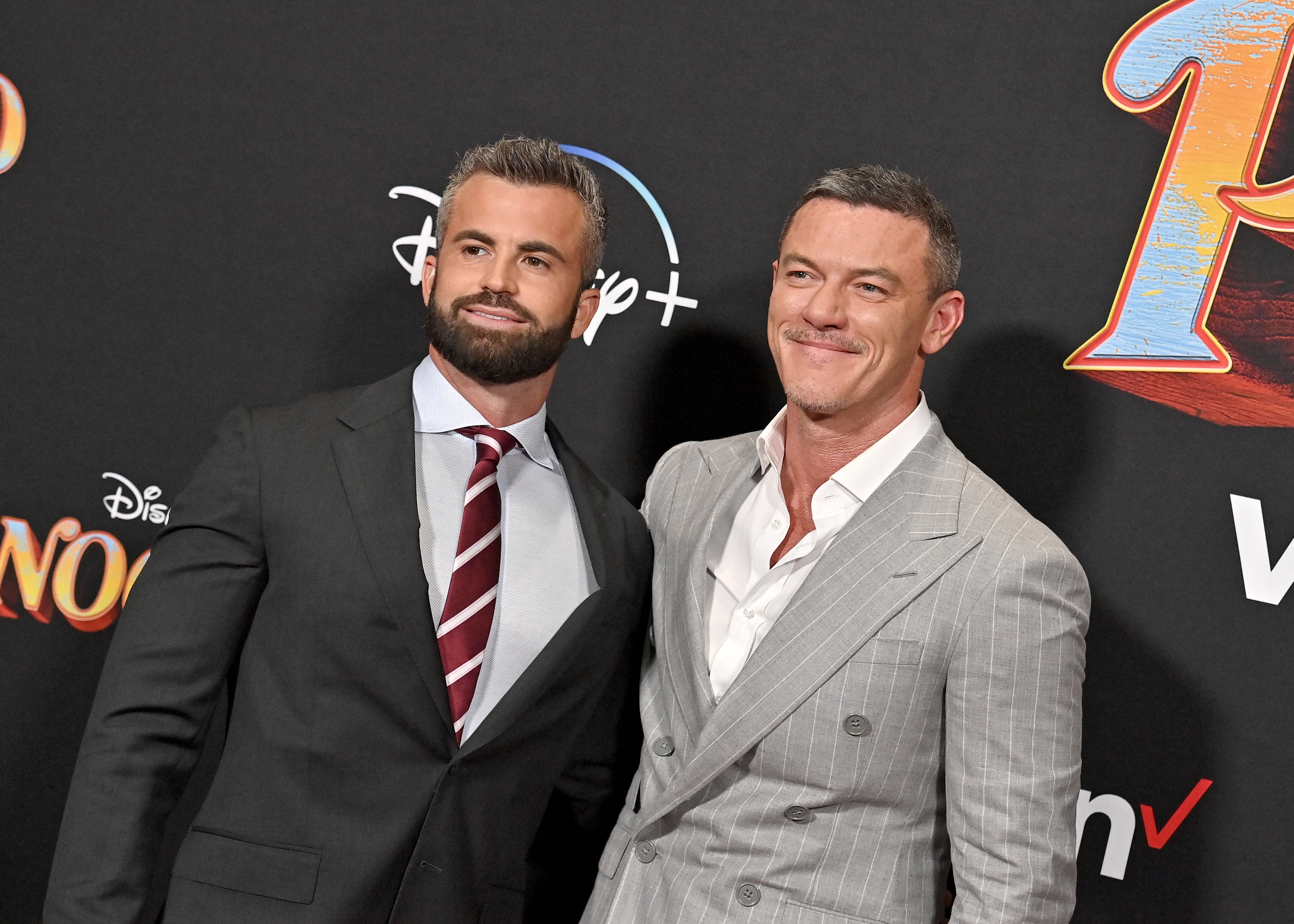 Fran Tomas and Luke Evans attend the World Premiere of Disney's "Pinocchio" in September 2022 in Burbank, California. | Source: Getty Images