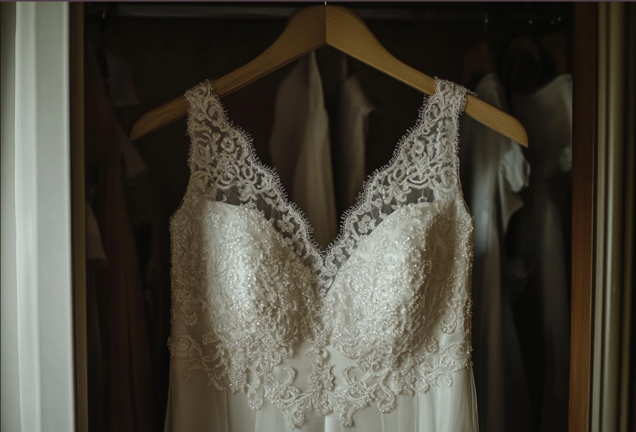 Une robe de mariée | Source : Midjourney