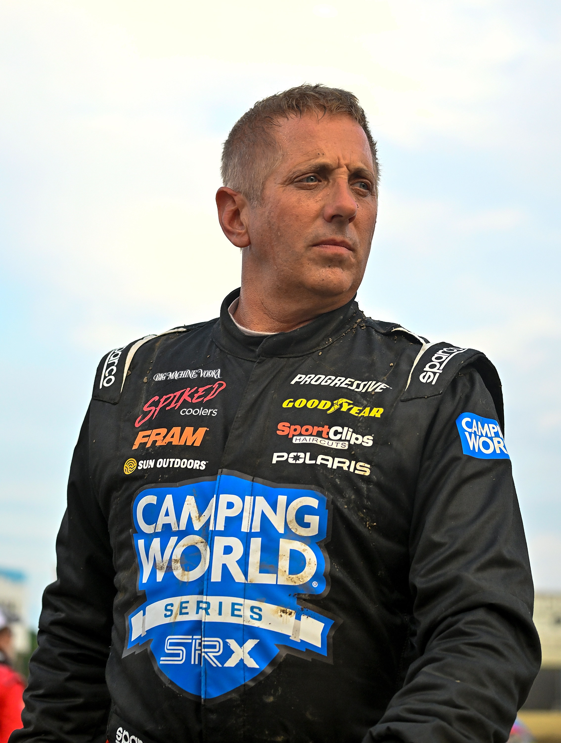 Greg Biffle during a heat race at a Camping World Superstar Racing Experience event in Pevely, Missouri on July 9, 2022 | Source: Getty Images
