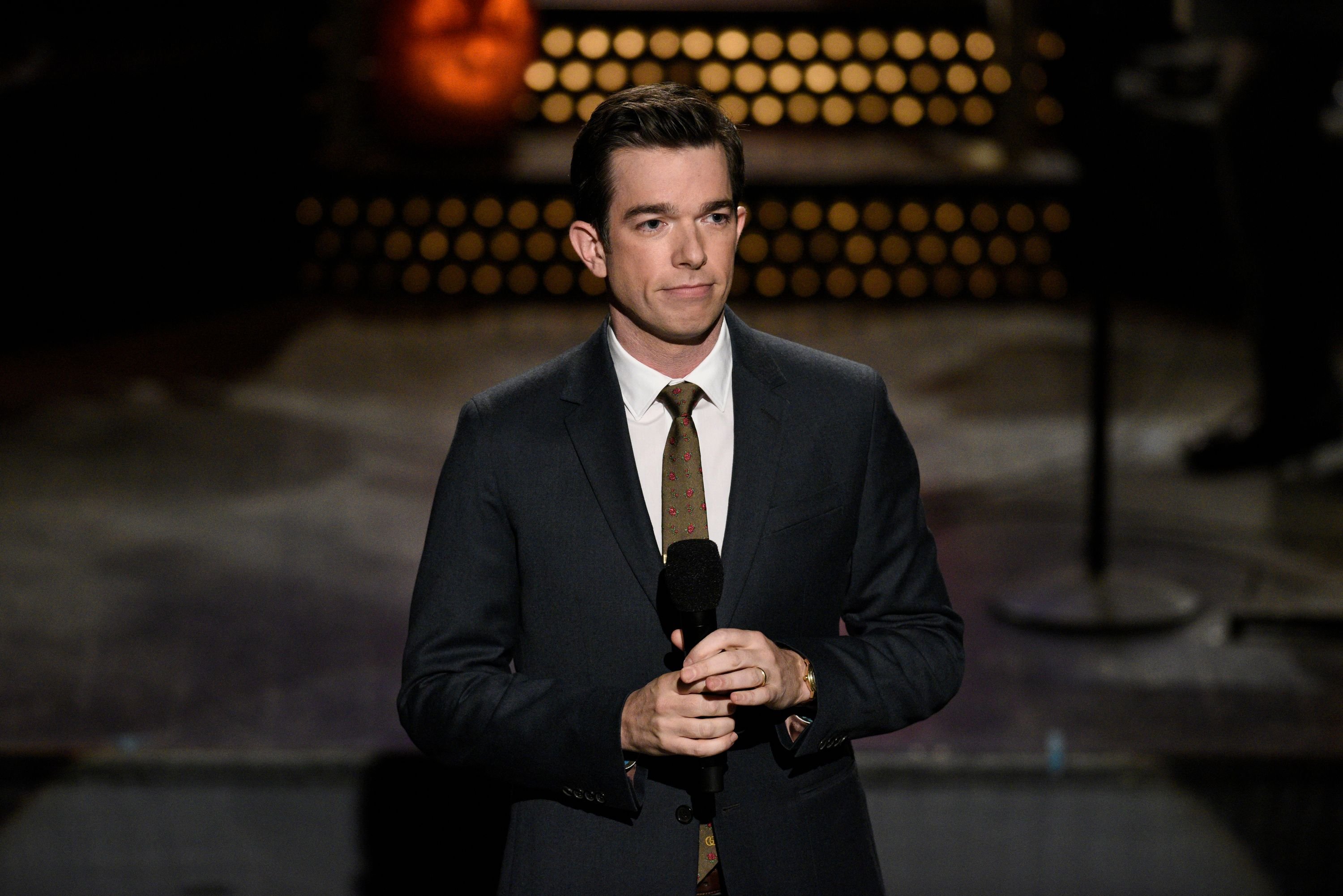 John Mulaney doing a monologue on episode 1790 of "Saturday Night Live" on October 31, 2020 | Photo: Kyle Dubiel/NBC/NBCU Photo Bank/Getty Images