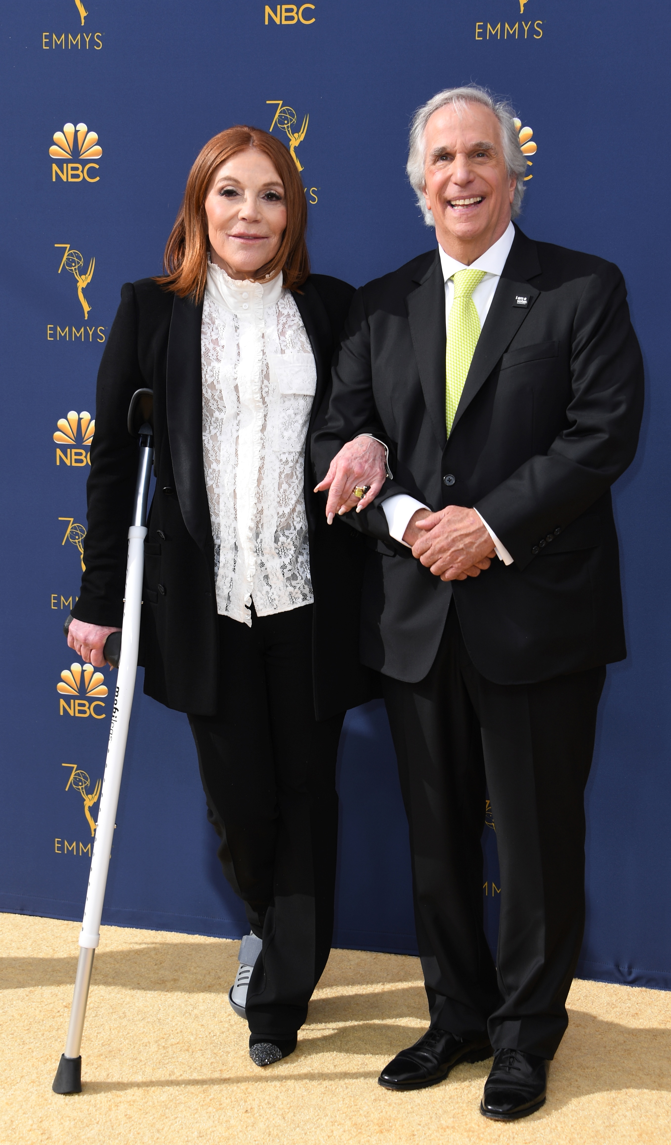 Henry Winkler and Stacey Weitzman at the 70th Emmy Awards in Los Angeles, California on September 17, 2018 | Source: Getty Images