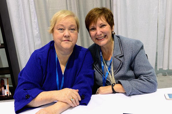 Kathy Kinney and Cindy Ratzlaff at Boston Convention & Exhibition Center on December 4, 2014 in Boston, Massachusetts. | Photo: Getty Images