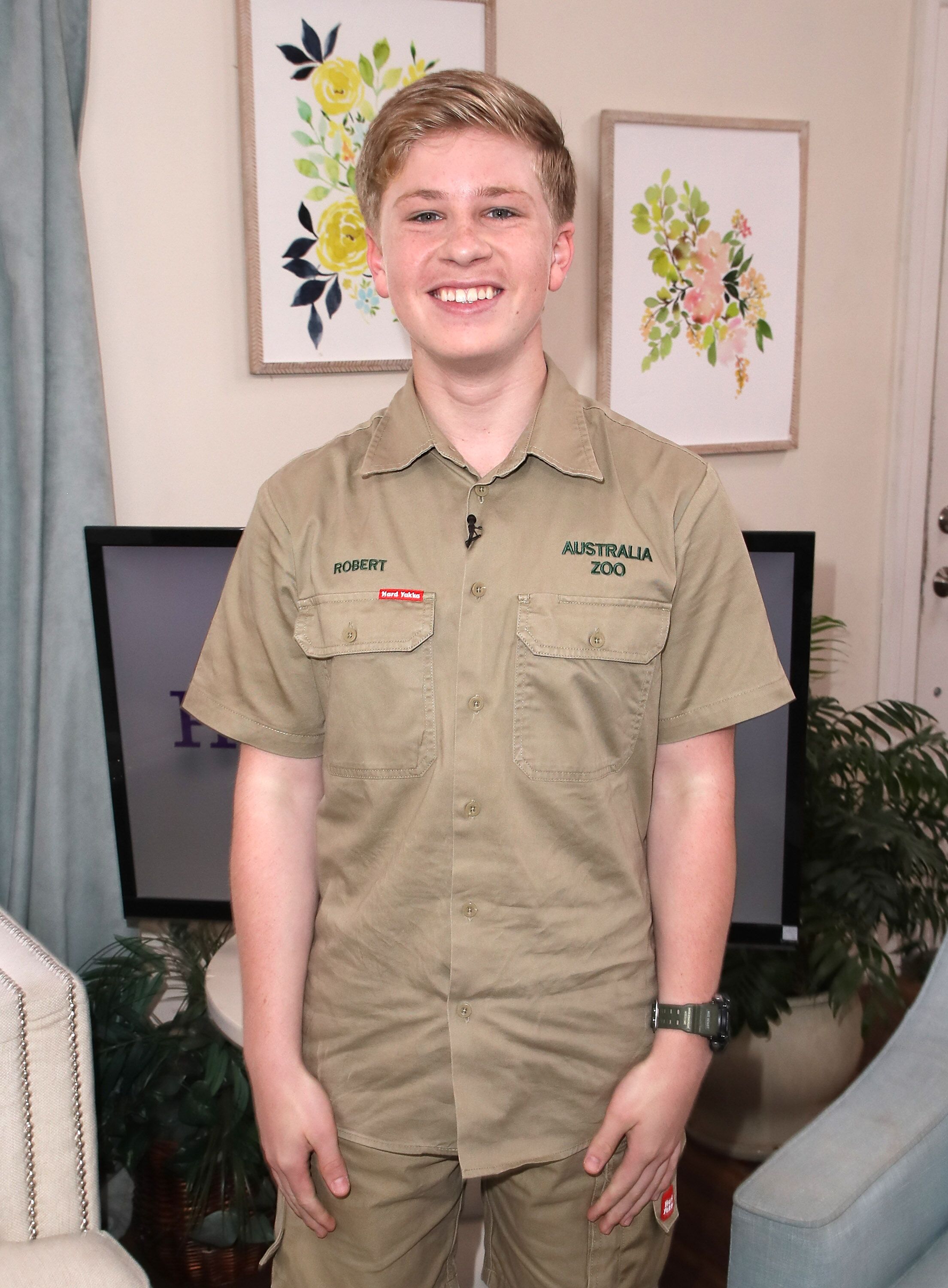 Robert Irwin at Hallmark's "Home & Family" on April 24, 2018, in Universal City, California | Photo: David Livingston/Getty Images
