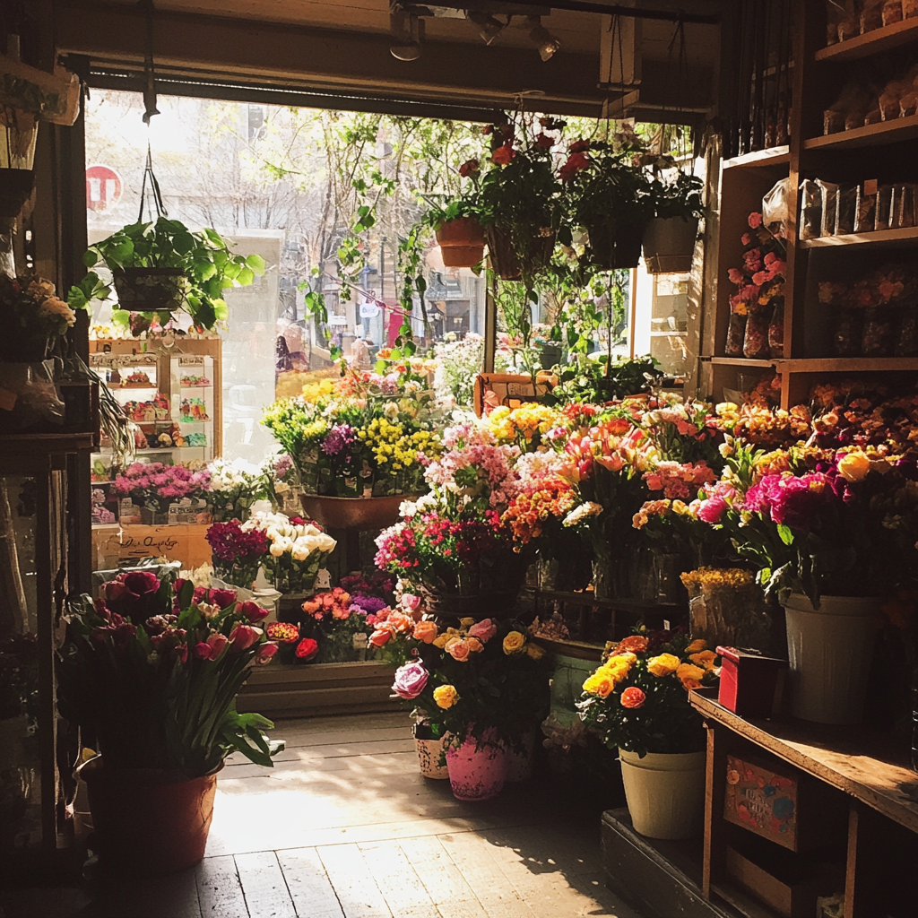 A flower shop | Source: Midjourney