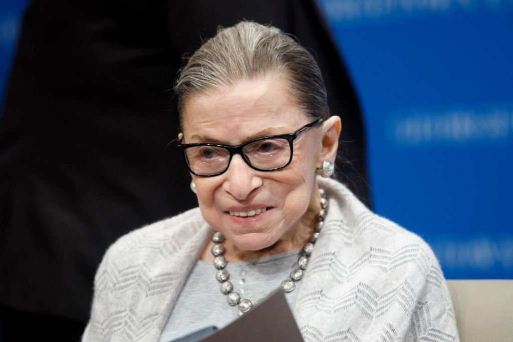 Justice Ruth Bader Ginsburg delivers remarks at the Georgetown Law Center. | Photo: Getty Images