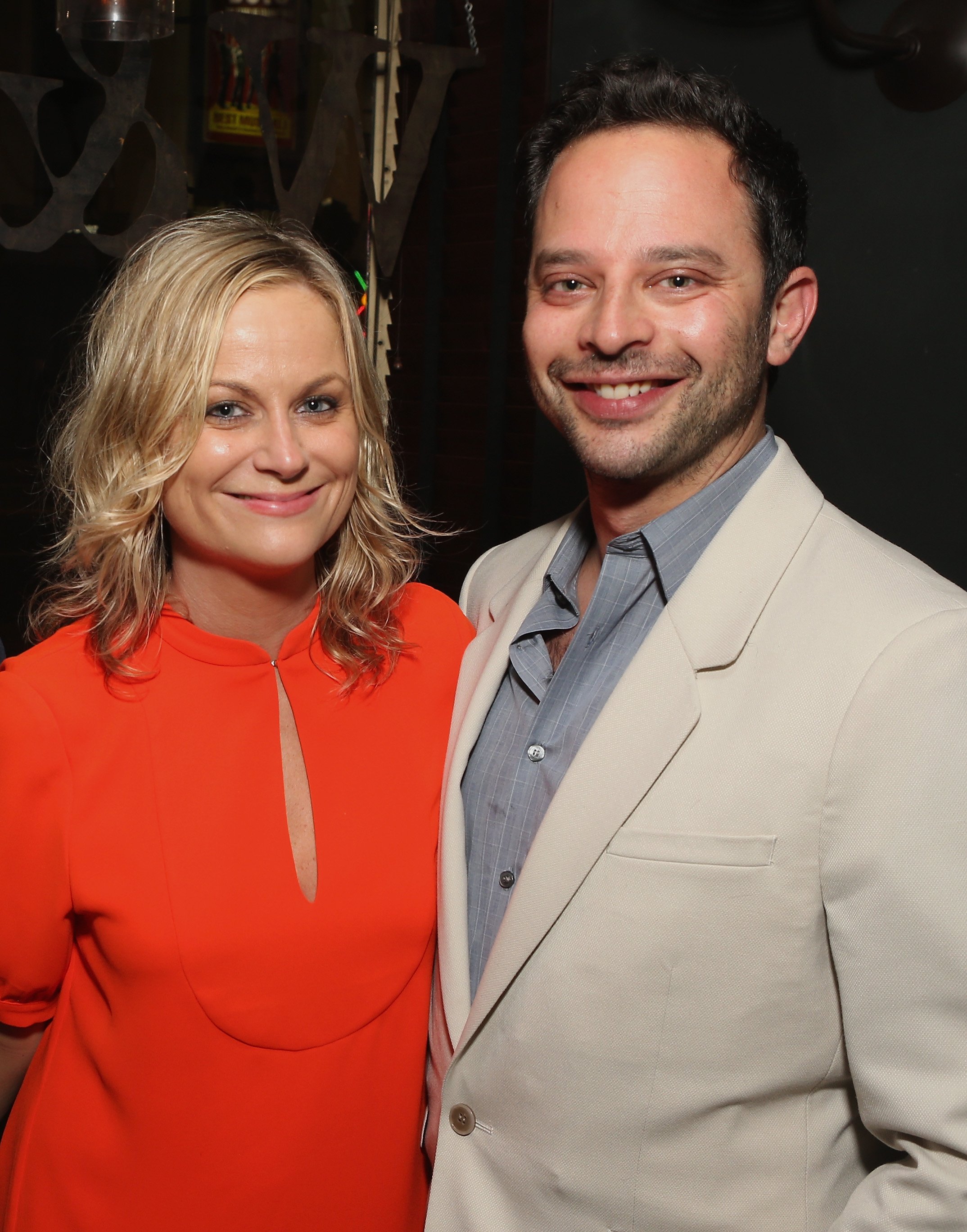 Amy Poehler and Nick Kroll attend the Screening of A24's "Obvious Child" after-party at Wood & Vine on June 5, 2014, in Hollywood, California. | Source: Getty Images