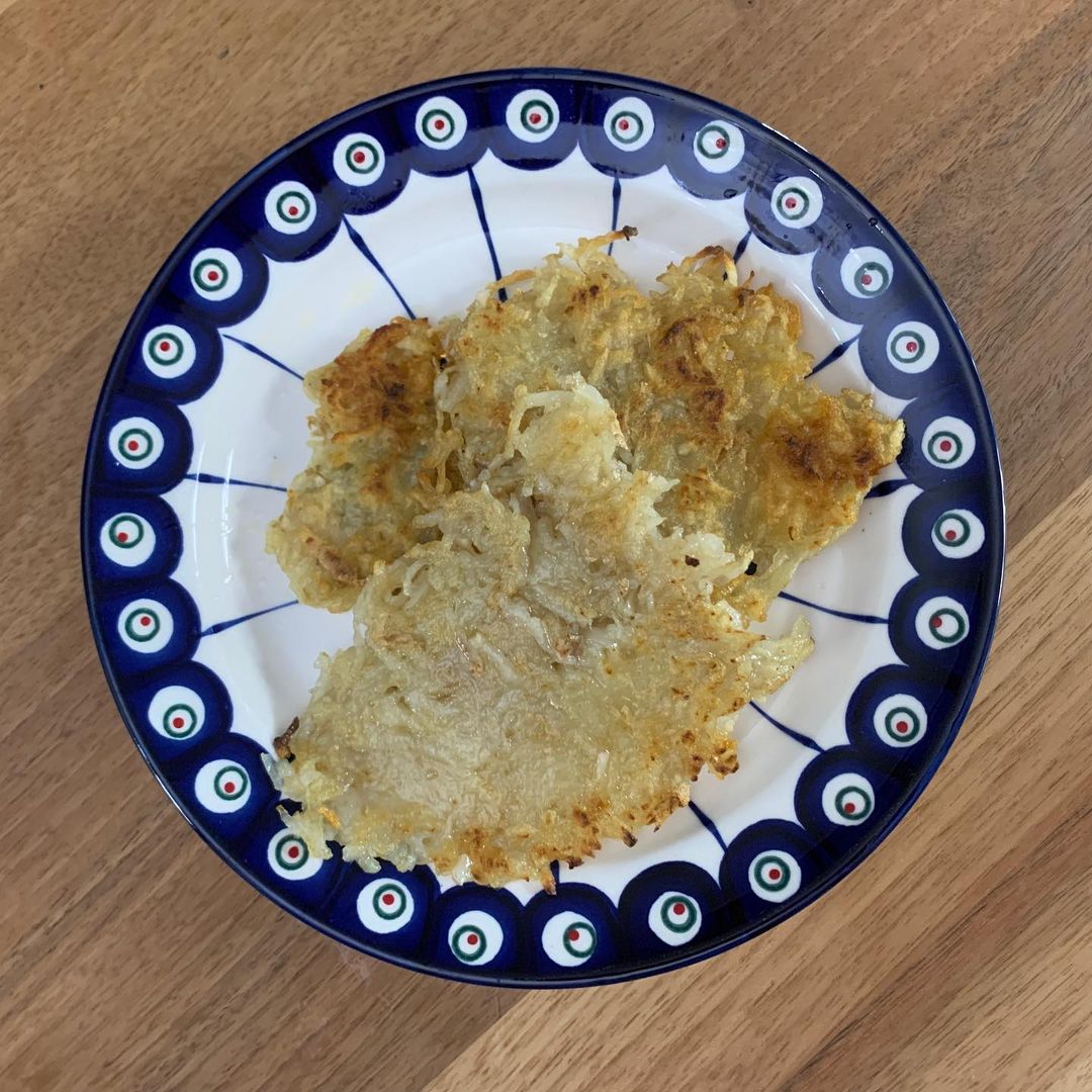 Potato Pancakes on a plate | Source: Instagram