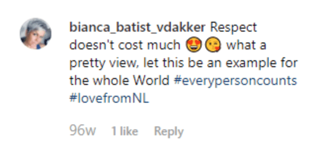 Fan comments on Erin Hester's post of the soldier who offered his respect to a funeral procession. | Source: Instagram/ErinHester