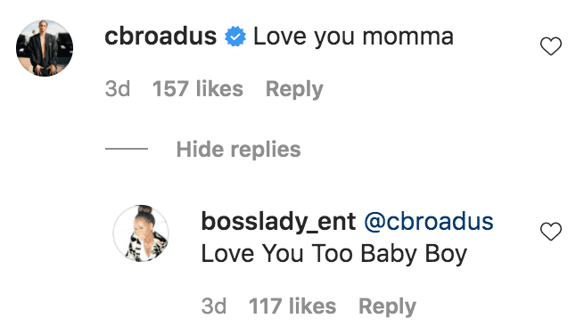 Cordell Broadus commneted on a photo of Shante Broadus posing poolside | Source: Instagram.com/bosslady_ent