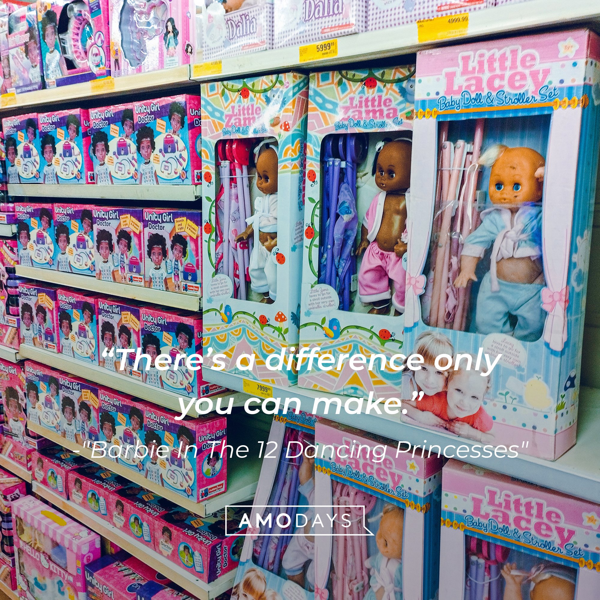 "Barbie In The 12 Dancing Princesses'" quote: "There’s a difference only you can make." | Image: AmoDays