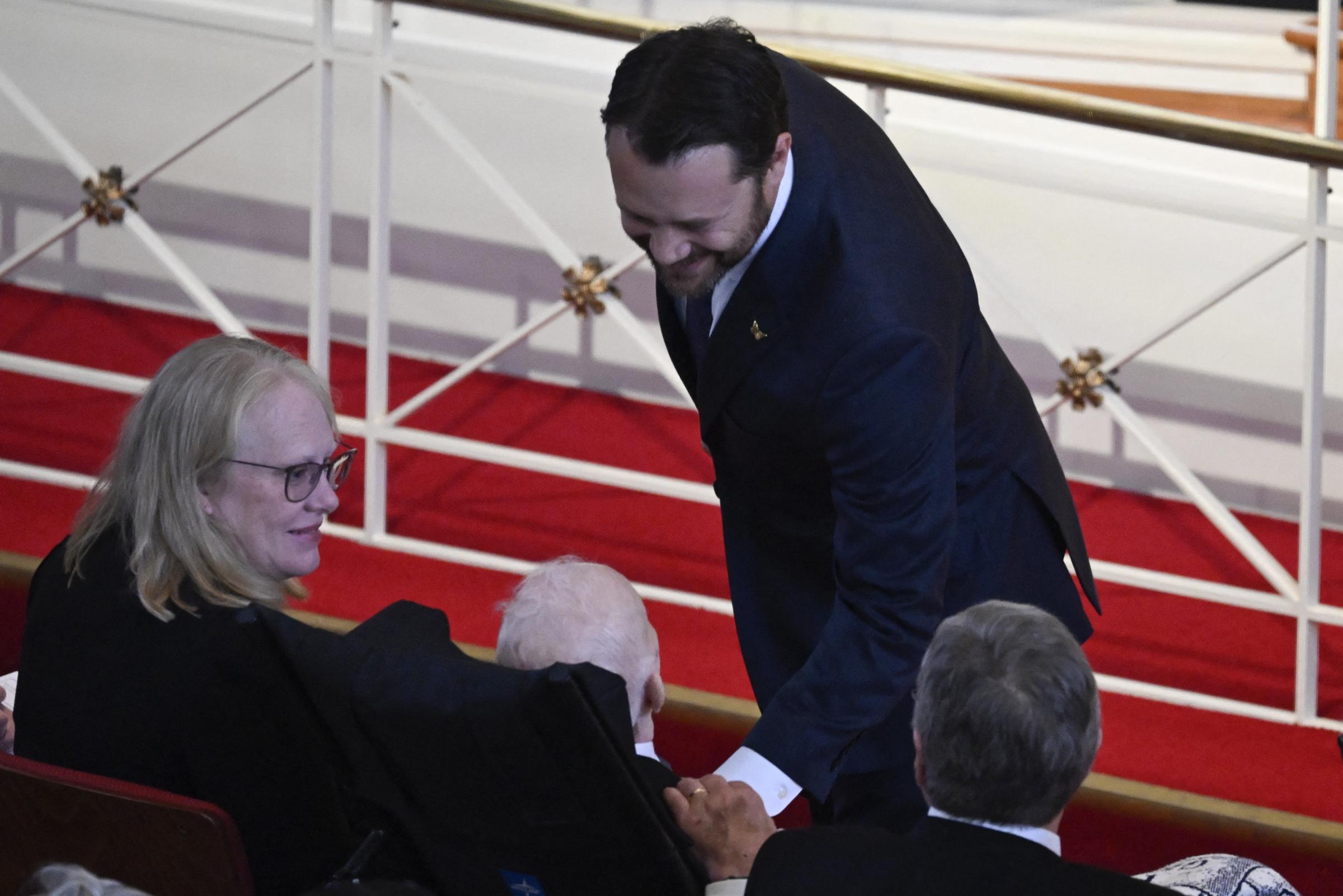 Jason Carter and Former U.S. President Jimmy Carter. | Source: Getty Images