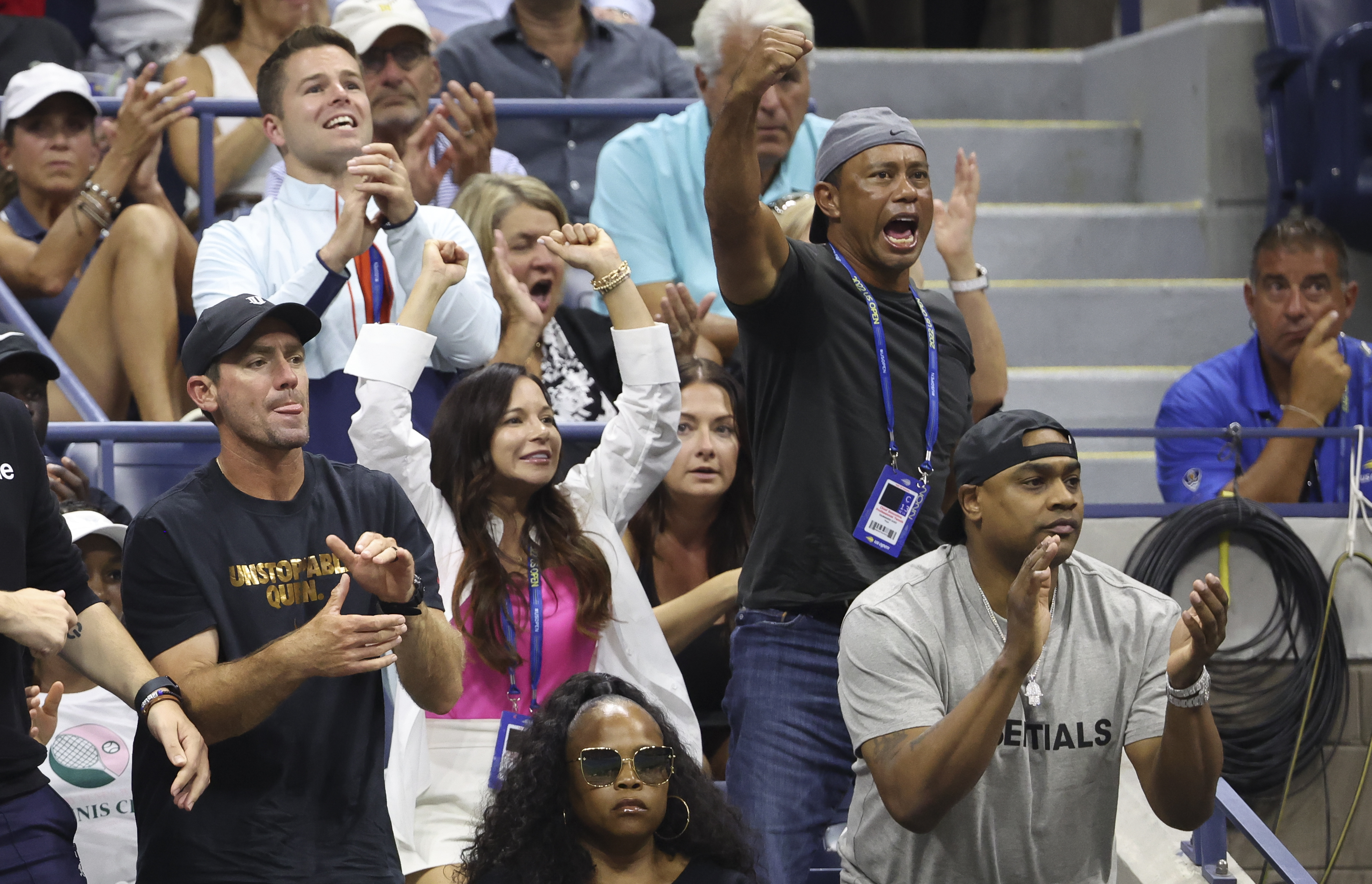 Tiger Woods during the US Open Tennis Championship 2022 at the USTA National Tennis Centre on August 31st 2022 in Flushing, Queens, New York City. | Source: Getty Images