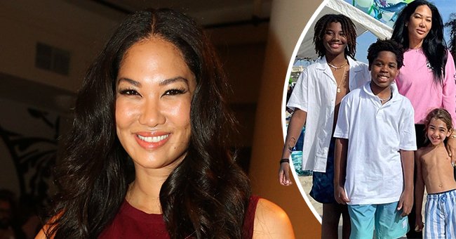 Kimora Lee Simmons and her sons Gary, Wolfe, and Kenzo | Source: Getty Images, Instagram.com/kimoraleesimmons 