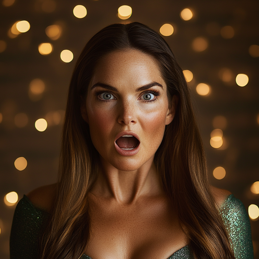 An alarmed woman | Source: Midjourney