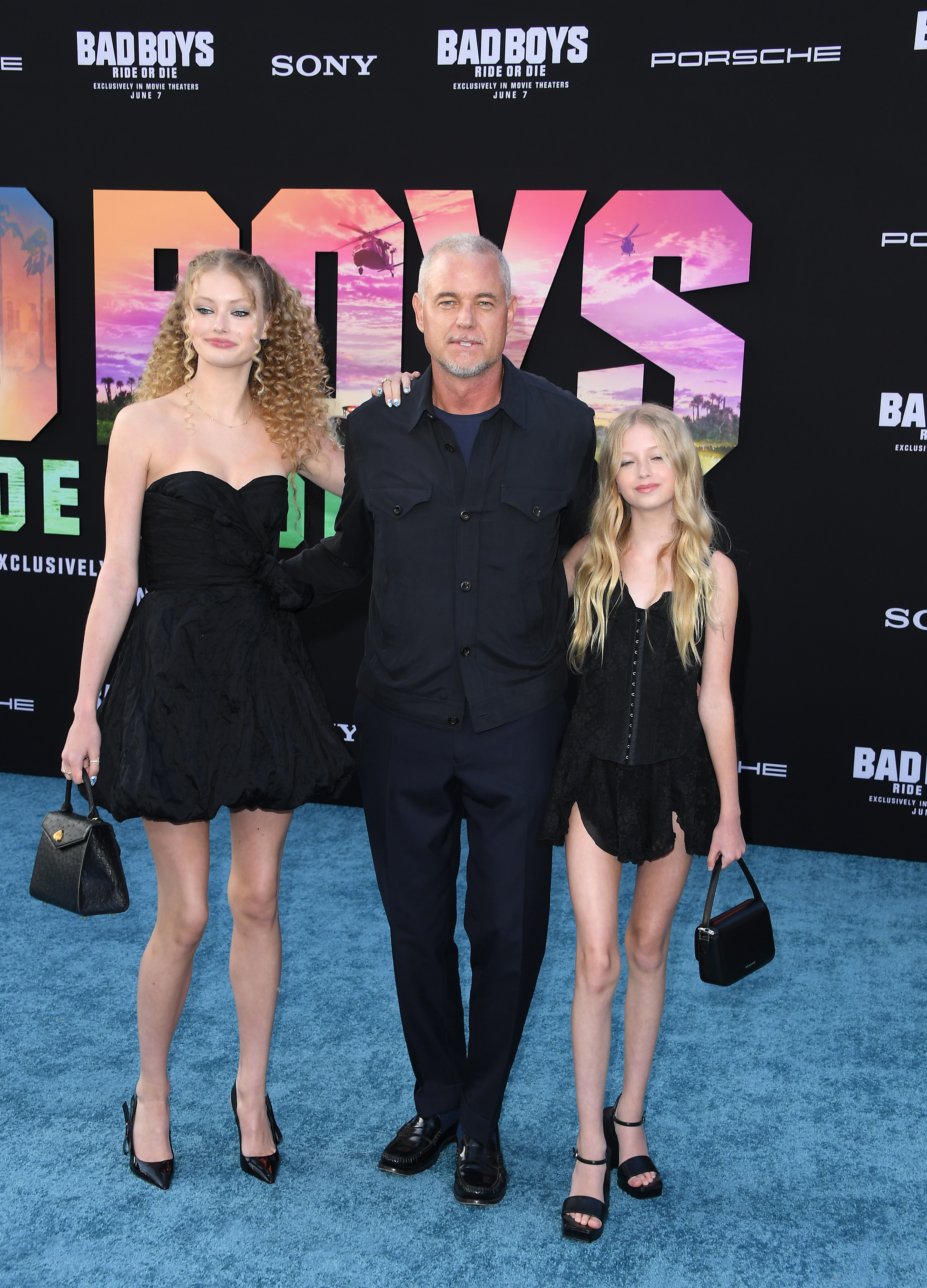 Billie Beatrice, Eric, and Georgia Geraldine Dane at the premiere of "Bad Boys: Ride Or Die" in Hollywood, California on May 30, 2024 | Source: Getty Images