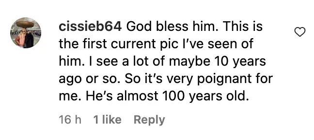 Fan comment about former U.S. President Jimmy Carter, dated November 28, 2023 | Source: Instagram/people