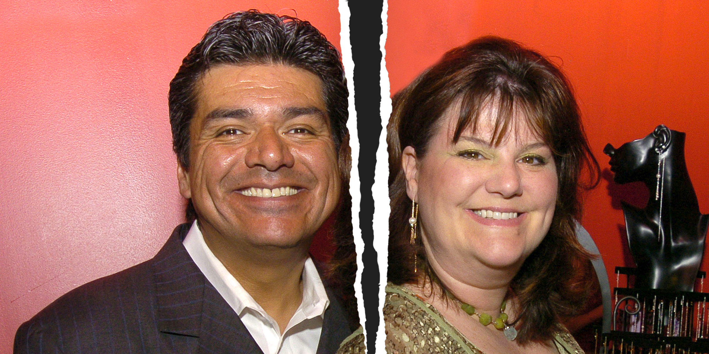 George Lopez with his ex-wife Ann Serrano at Earstrings Earrings. | Source: Getty Images