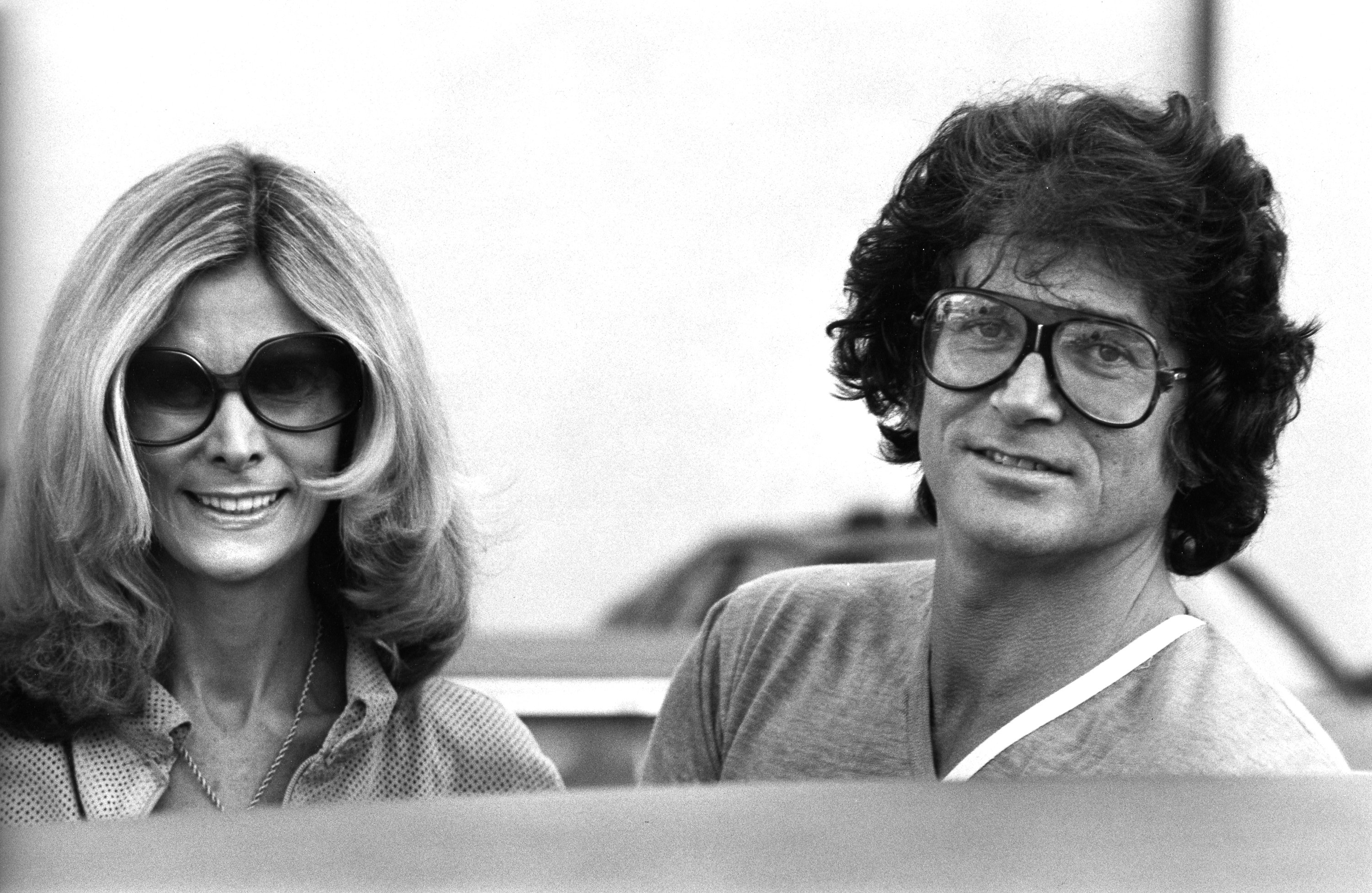 Michael Landon and wife Lynn Noe spotted on February 9, 1979 on Rodeo Drive in Beverly Hills, California. / Source: Getty Images