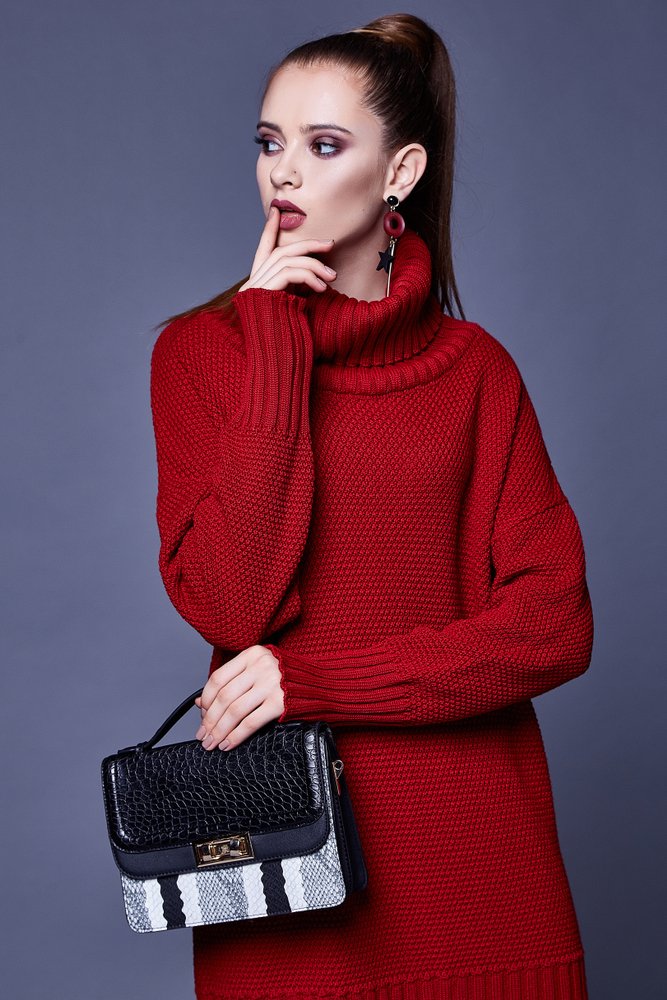 Jersey lana rojo mujer Clearance