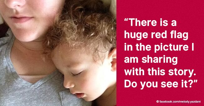 Photo of sleeping son helps mom see 'red alert' that could cause her bad behavior