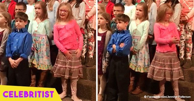 Little girl steals the show during church choir concert in viral video