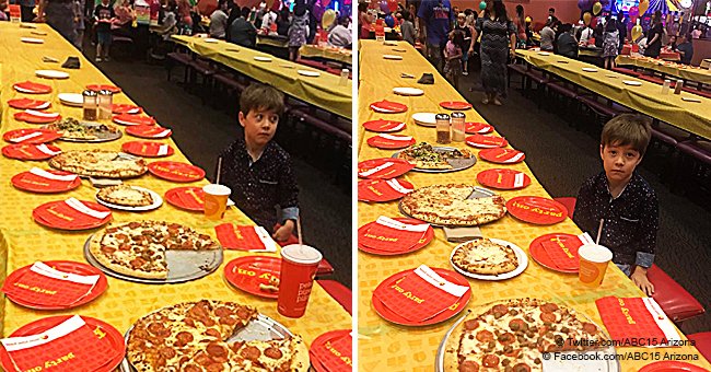 6-year-old spotted eating alone after no one showed up to his birthday party 