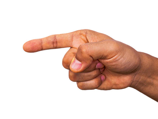 Dedo apuntando. | Foto: Pixabay