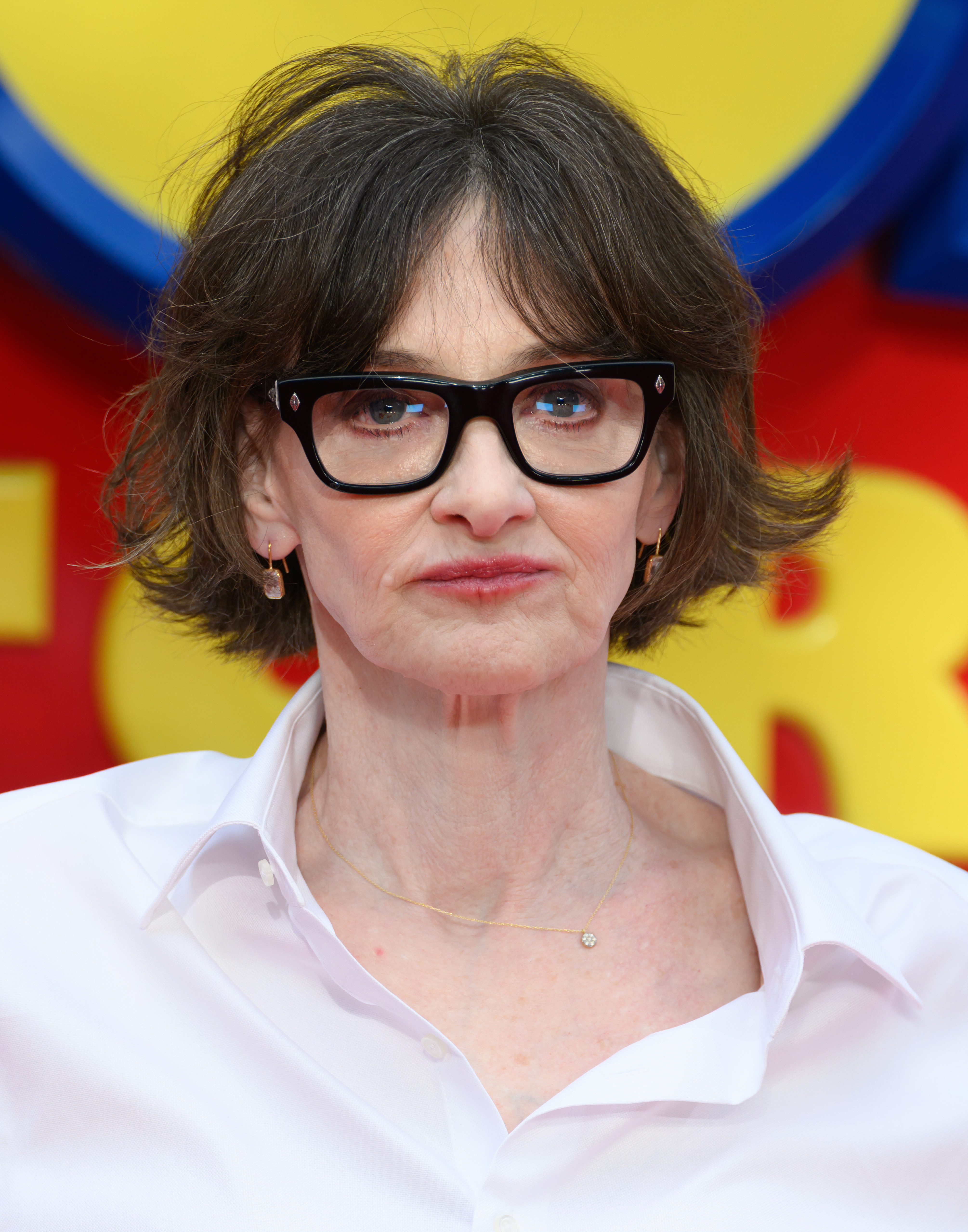 The actress attends the "Toy Story 5" UK launch event at Odeon Luxe Leicester Square on May 28, 2026 in London, England. | Source: Getty Images