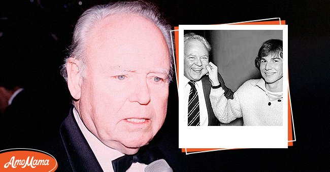 Carroll O'Connor in a suit and tie; circa 1970 in New York. (L), Carroll O'Connor laughs as his son Hugh squeezes his cheek circa the 1990s. | Photo: Getty Images