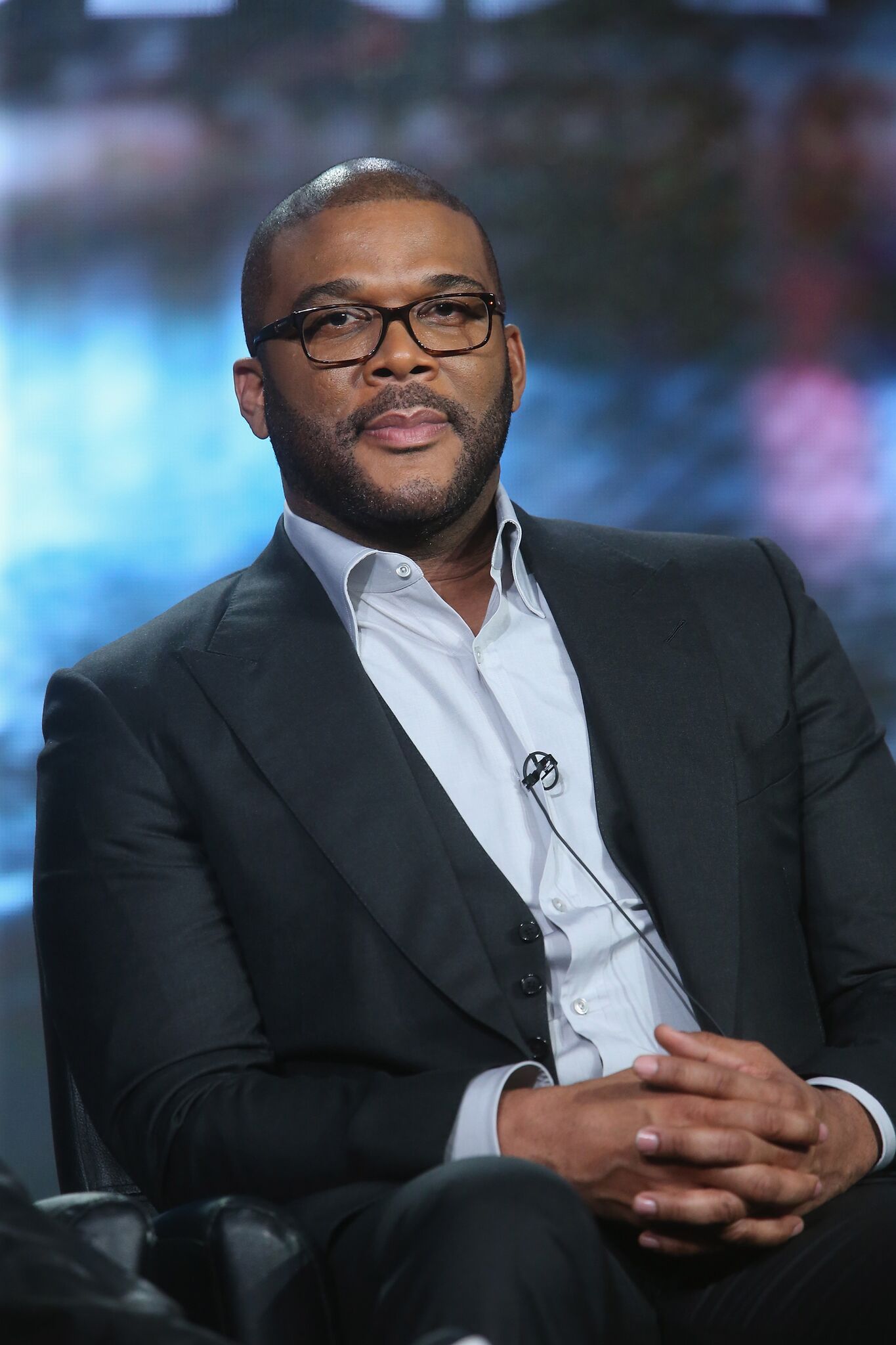  Tyler Perry during "The Passion" panel discussion at the FOX portion of the 2015 Winter TCA Tour. | Source: Getty Images