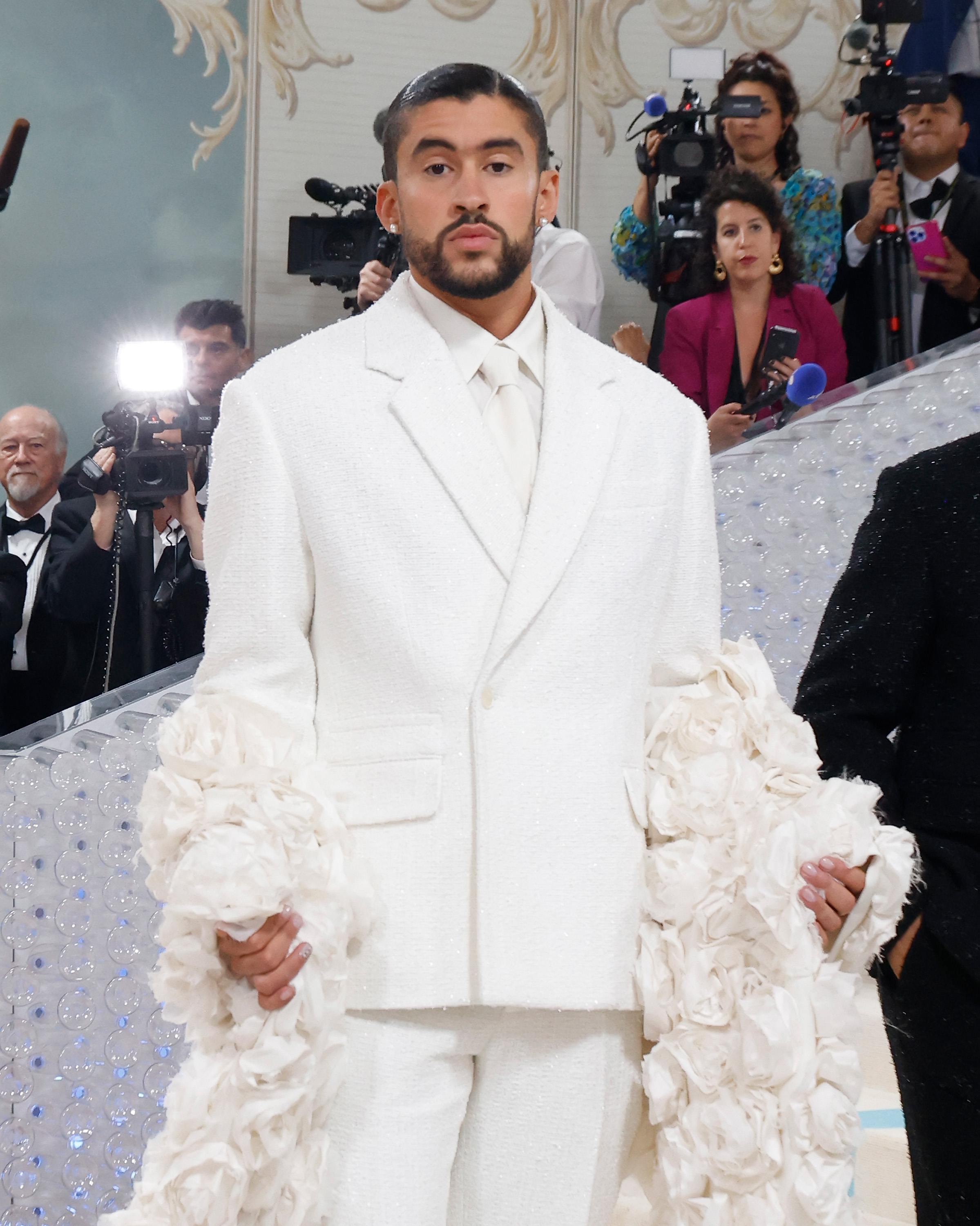 Bad Bunny at the 2023 Met Gala at the Metropolitan Museum of Art on May 1 in New York. | Source: Getty Images
