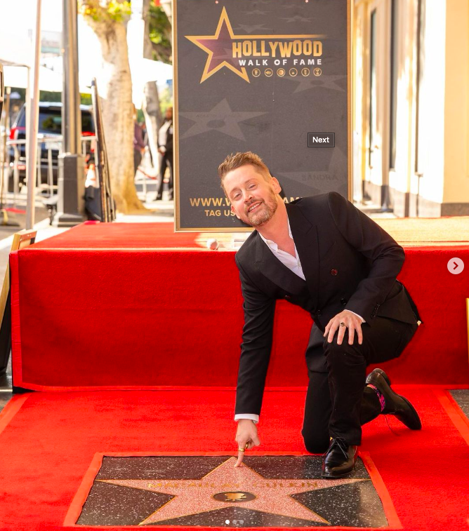 Macaulay Culkin at his Hollywood Walk of Fame star ceremony posted on December 4, 2023 | Source: Instagram/culkamania