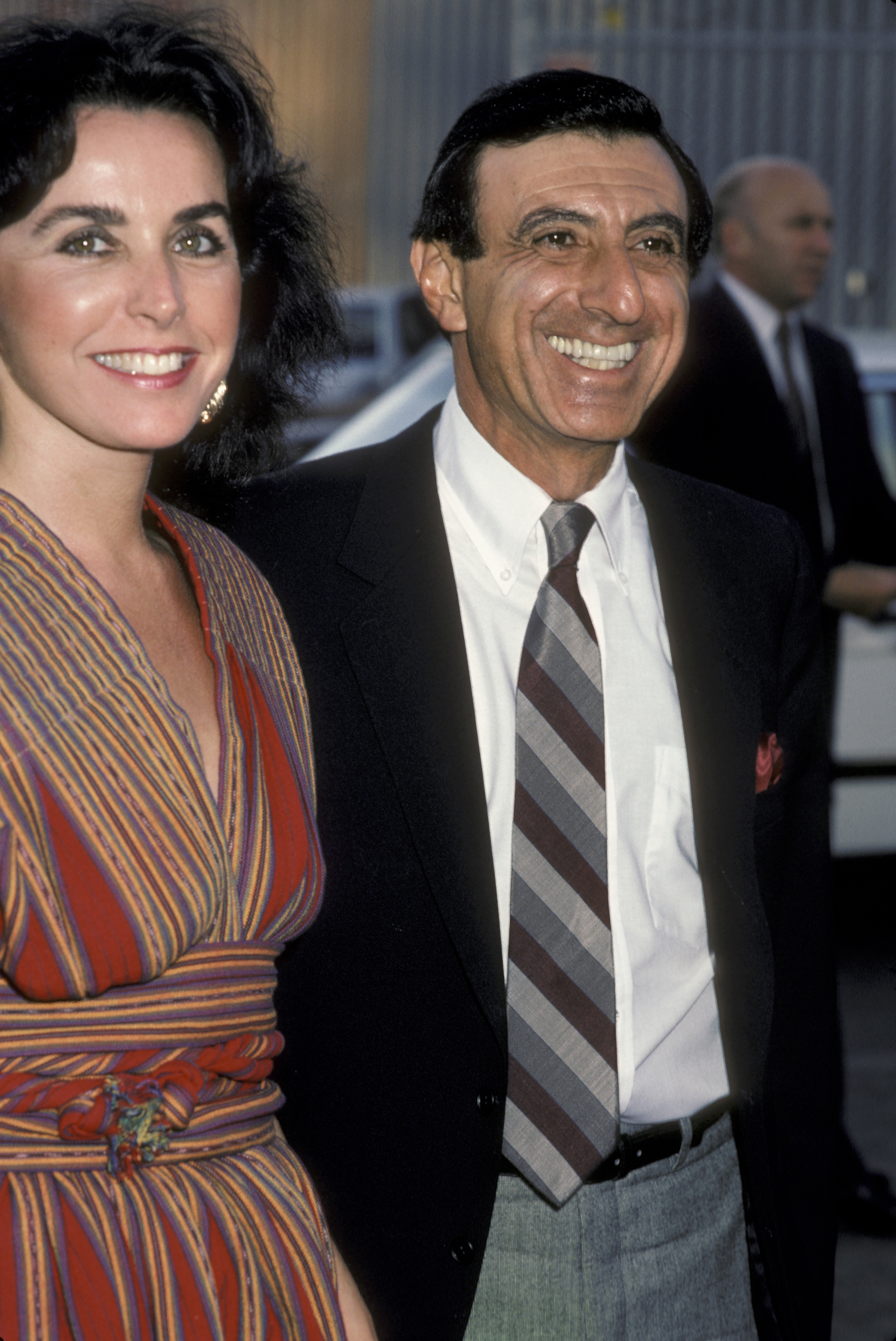 Jamie Farr and Joy Richards attend the 10th Anniversary Party for People Magazine on June 14, 1984 at 20th Century Fox Studios in Century City, California | Source: Getty Images