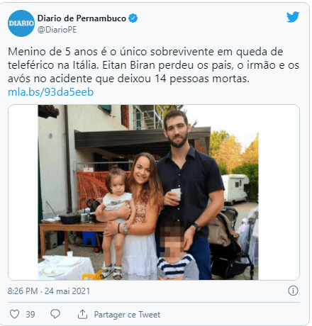Capture d'écran d''une photo de famille | Photo : Twitter/Diario de Pernambuco.