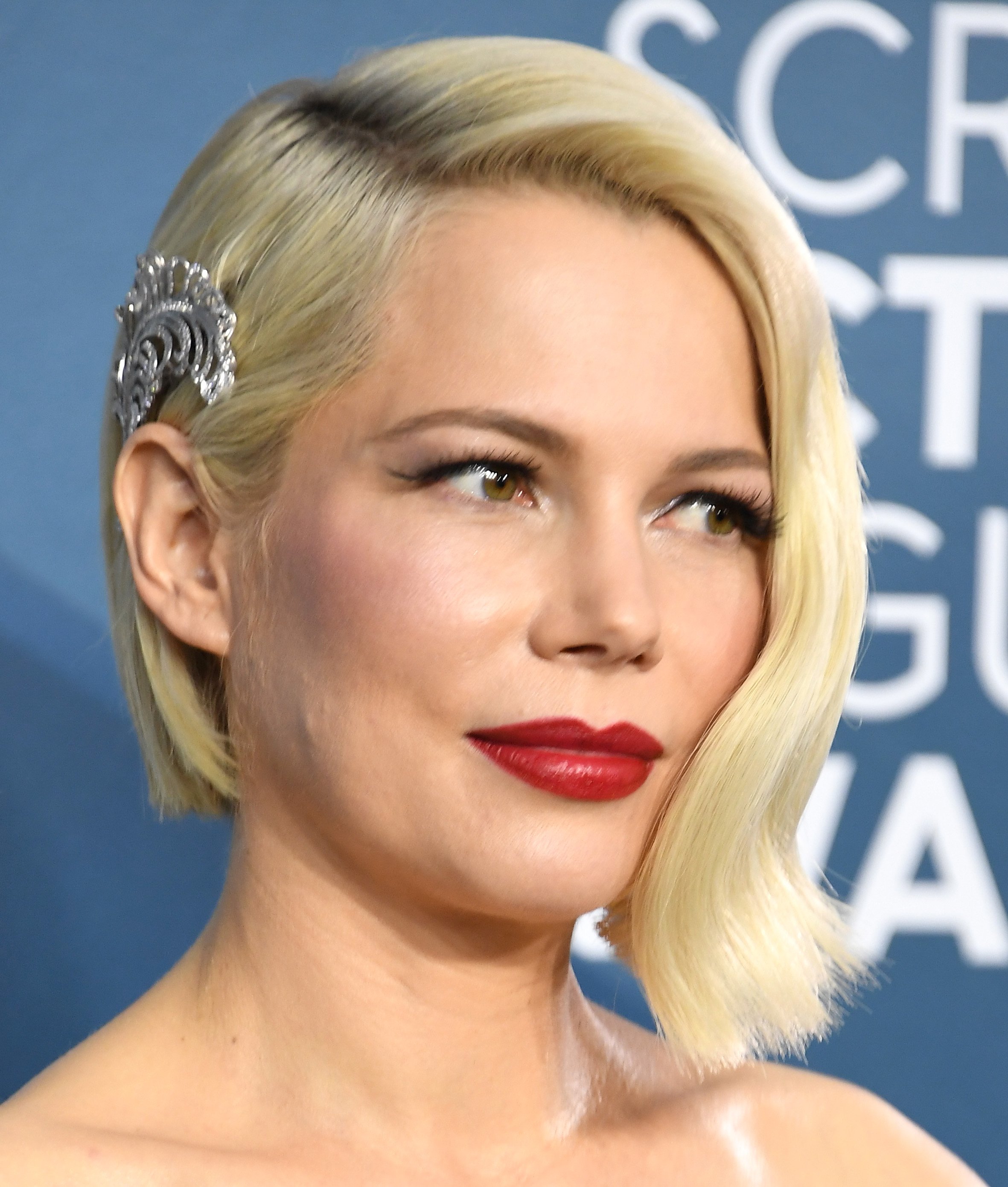 Michelle Williams arrive à la 26ème cérémonie annuelle des Screen Actors Guild Awards au Shrine Auditorium le 19 janvier 2020 à Los Angeles, Californie. | Photo : Getty Images