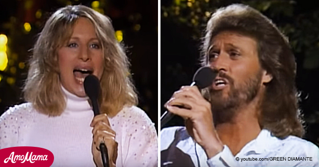 Barbra Streisand And Barry Gibb Live