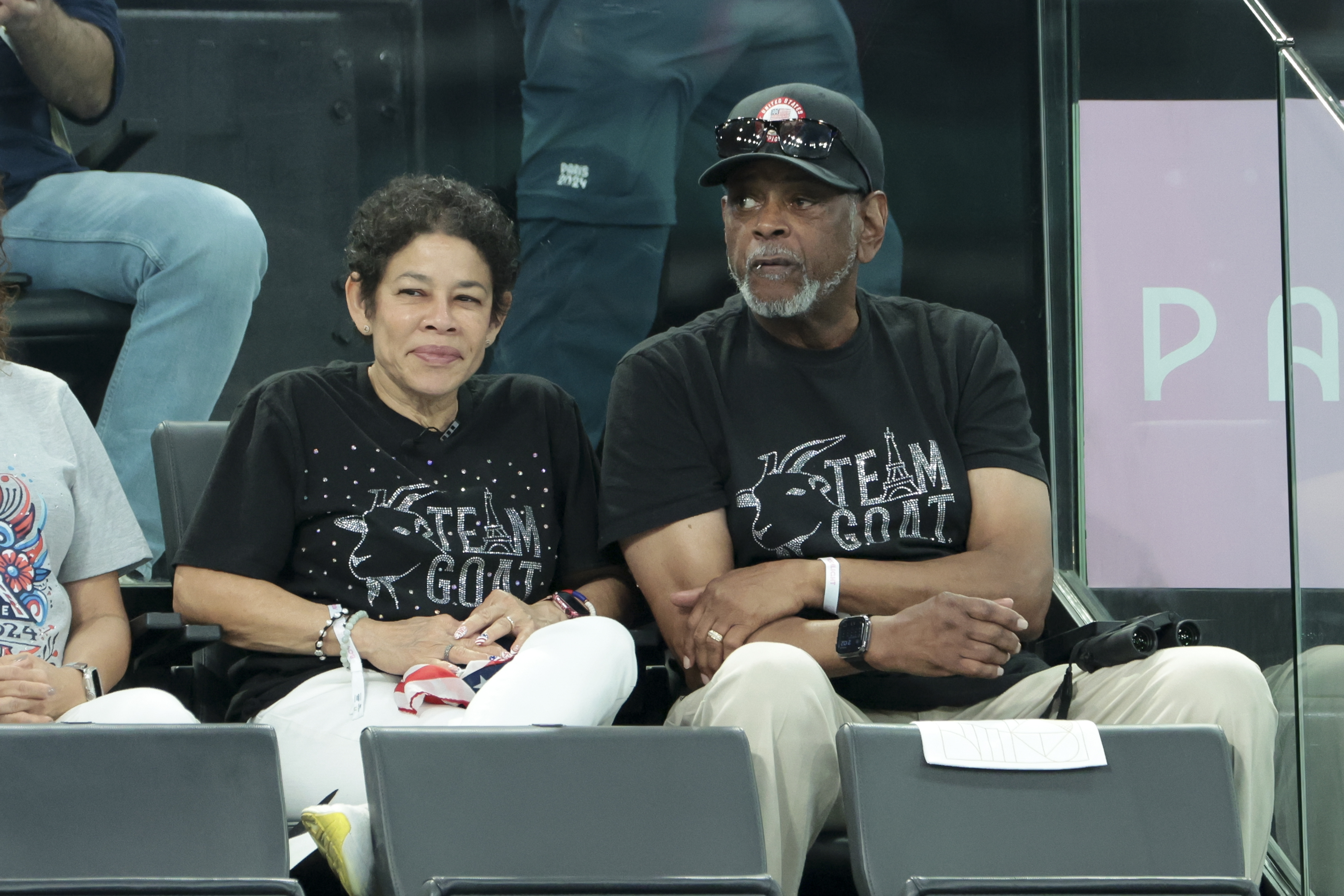 Nellie and Ronald Biles at Artistic Gymnastics on day ten of the Olympic Games in Paris, France on August 5, 2024 | Source: Getty Images