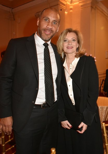 Valerie Trierweiler et Romain Magellan, le 25 mars 2019 à Paris, France. | Photo : Getty Images