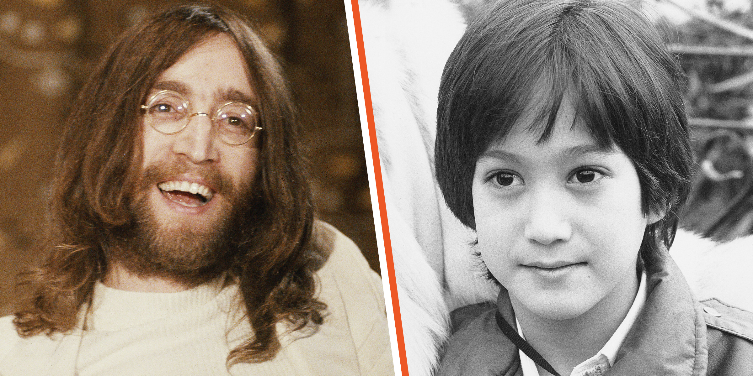 John Lennon and his son Sean | Source: Getty Images
