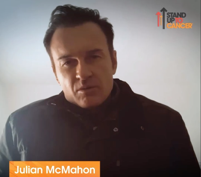 Julian McMahon speaking as an ambassador of Stand Up to Cancer, dated December 2020 | Source: Instagram/julianmcmahon
