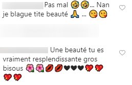Commentaires des internautes. | Photo : Instagram/julieobispo