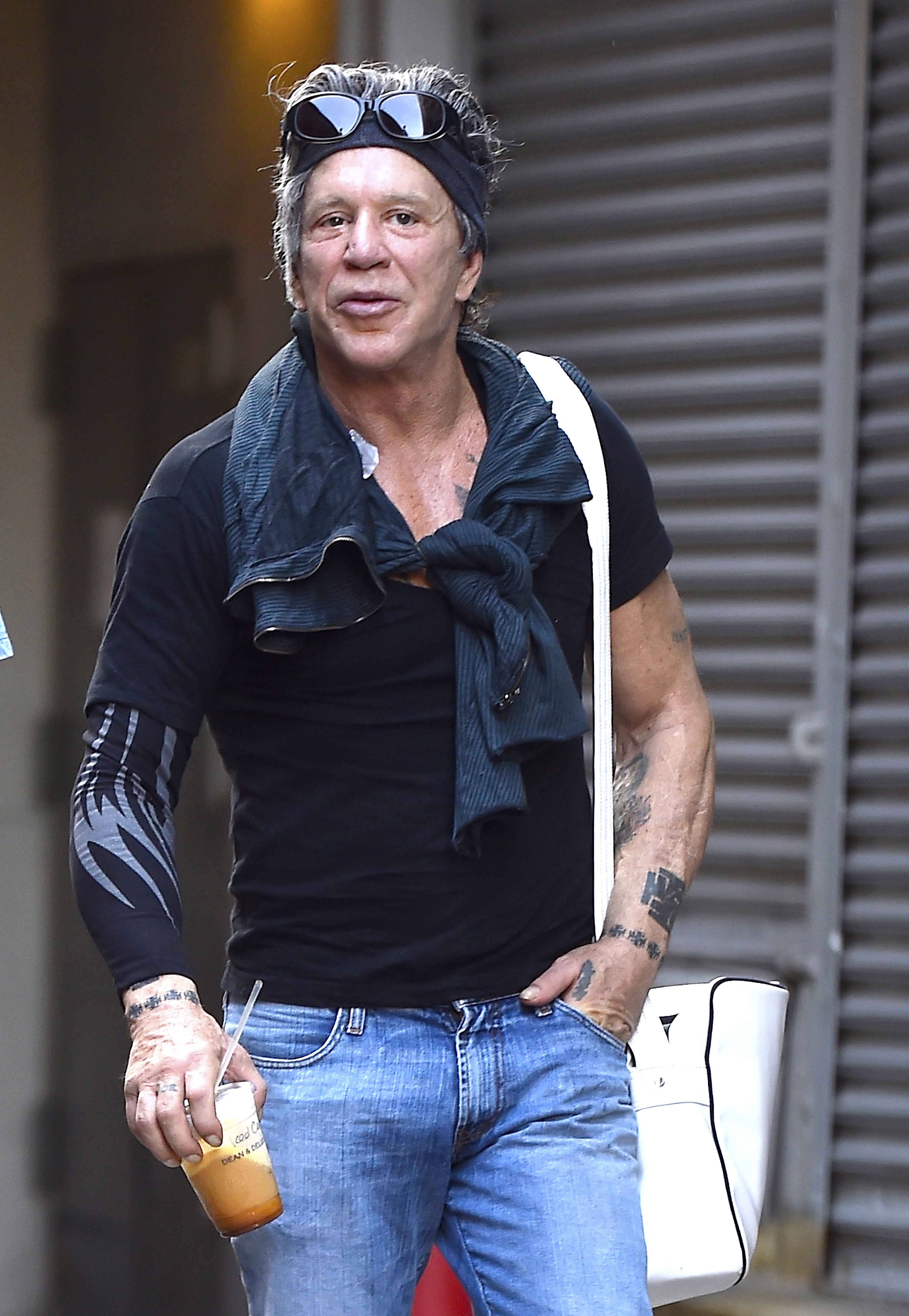 Mickey Rourke is seen in SoHo on July 22, 2016, in New York City | Source: Getty Images