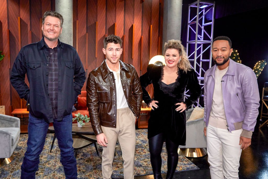 Blake Shelton, Nick Jonas, Kelly Clarkson, John Legend on Season 20 of "The Voice." | Photo: Getty Images 