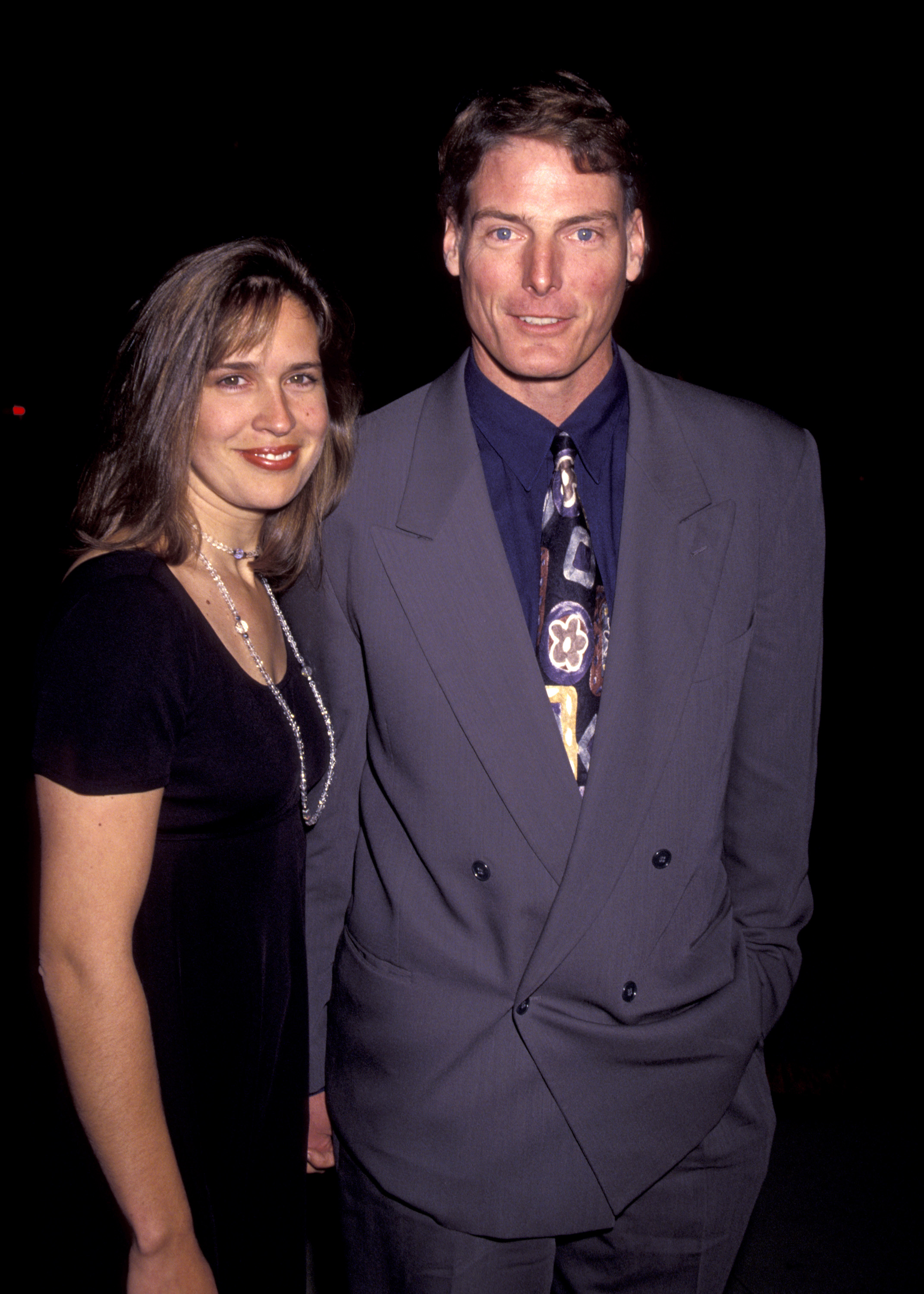 Dana Reeve and Christopher Reeve at the Academy of Motion Picture Arts & Sciences on October 25, 1993, in Beverly Hills, California. | Source: Getty Images