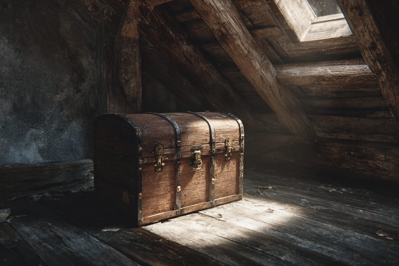 A wooden trunk | Source: Midjourney