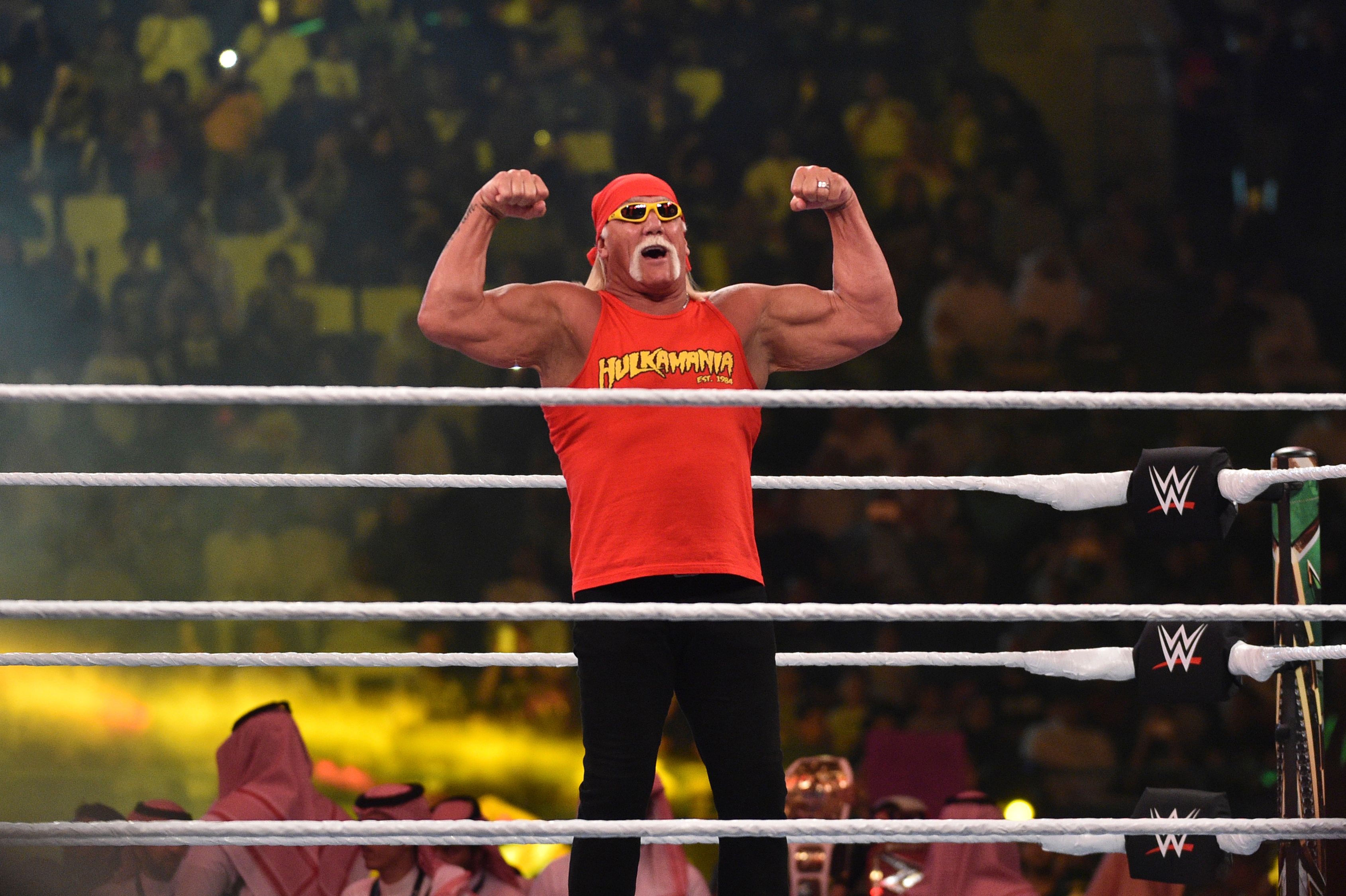 Hulk Hogan on "World Wrestling Entertainment" (WWE) at  King Saud University Stadium in Riyadh on November 2, 2018 | Source: Getty Images