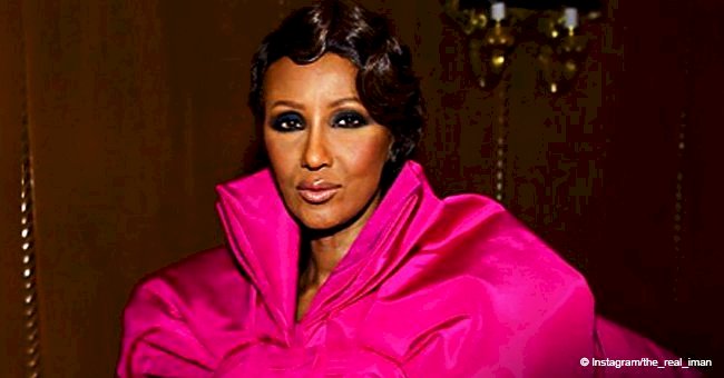 Iman Bowie, 63, flaunts hourglass figure in glamorous pink gown on the red carpet in NYC