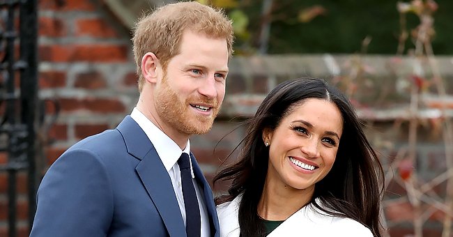 Prince Harry and Meghan Markle during an official photoshoot to announce their engagement at The Sunken Gardens at Kensington Palace on November 27, 2017 in London, England. | Photo: Getty Images.