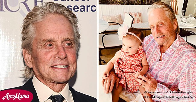 Michael Douglas shared a sweet photo of his granddaughter and she's already so big