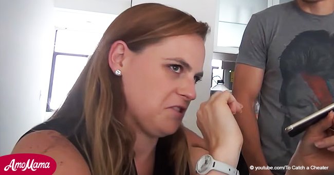 Woman goes insane with rage after she catches her boyfriend cheating on a hidden camera